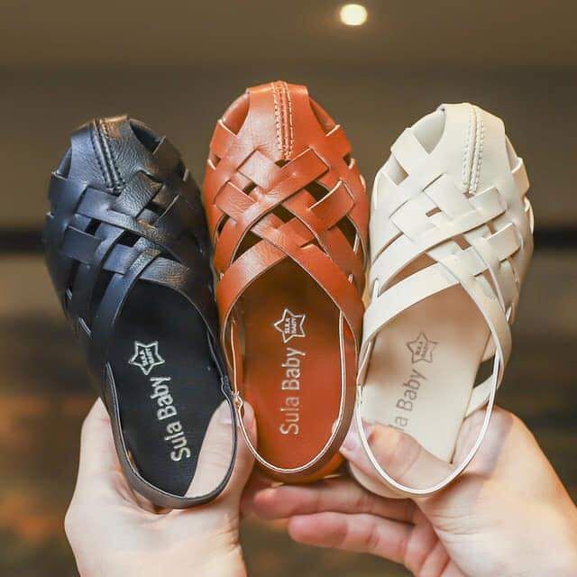 Sandal quai đan bé gái