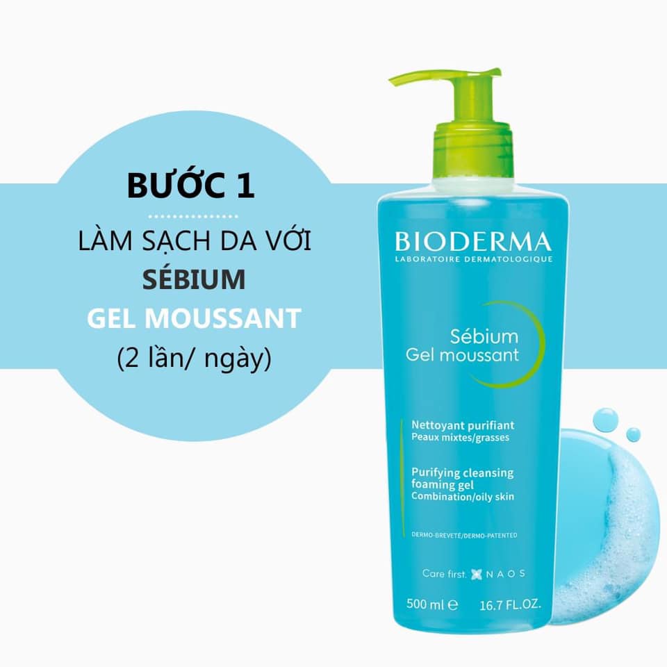 Sữa rửa mặt Bioderma- Sensibio GelMoussant 200ml
