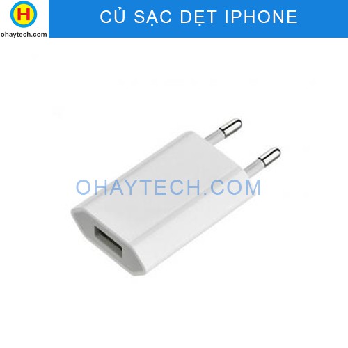 CỦ SẠC DẸT IPHONE- HÀNG CHÍNH HÃNG - OHAYTECH.COM