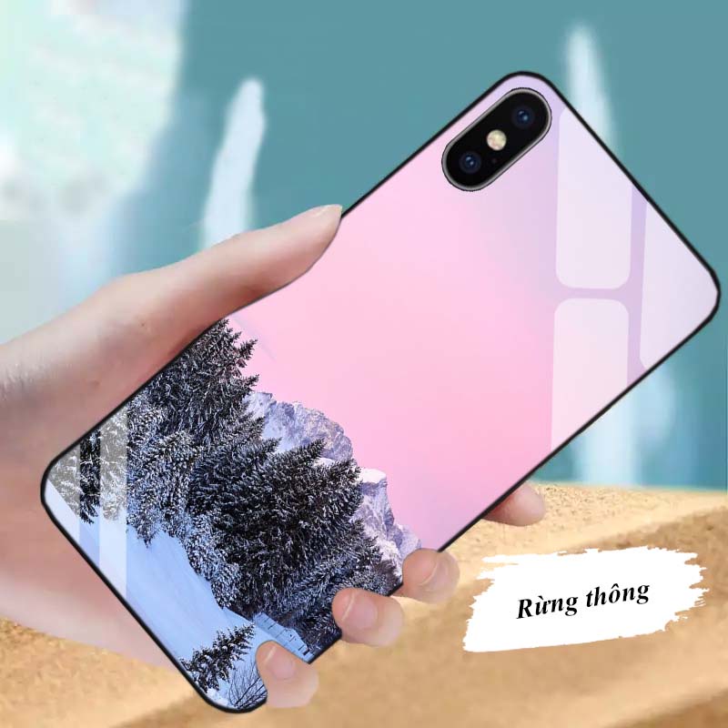 Ốp Lưng IPHONE X, XS, XSM, XR Plus Mặt kính cường lực Cao Cấp, Sang Trọng thiết kế Độc Quyền