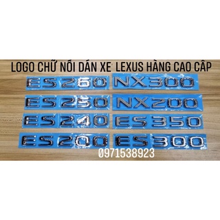 Logo chữ es 200. es 240. es 250. es 260. es 300. es 350. nx 200. nx 300. hàng cao cấp