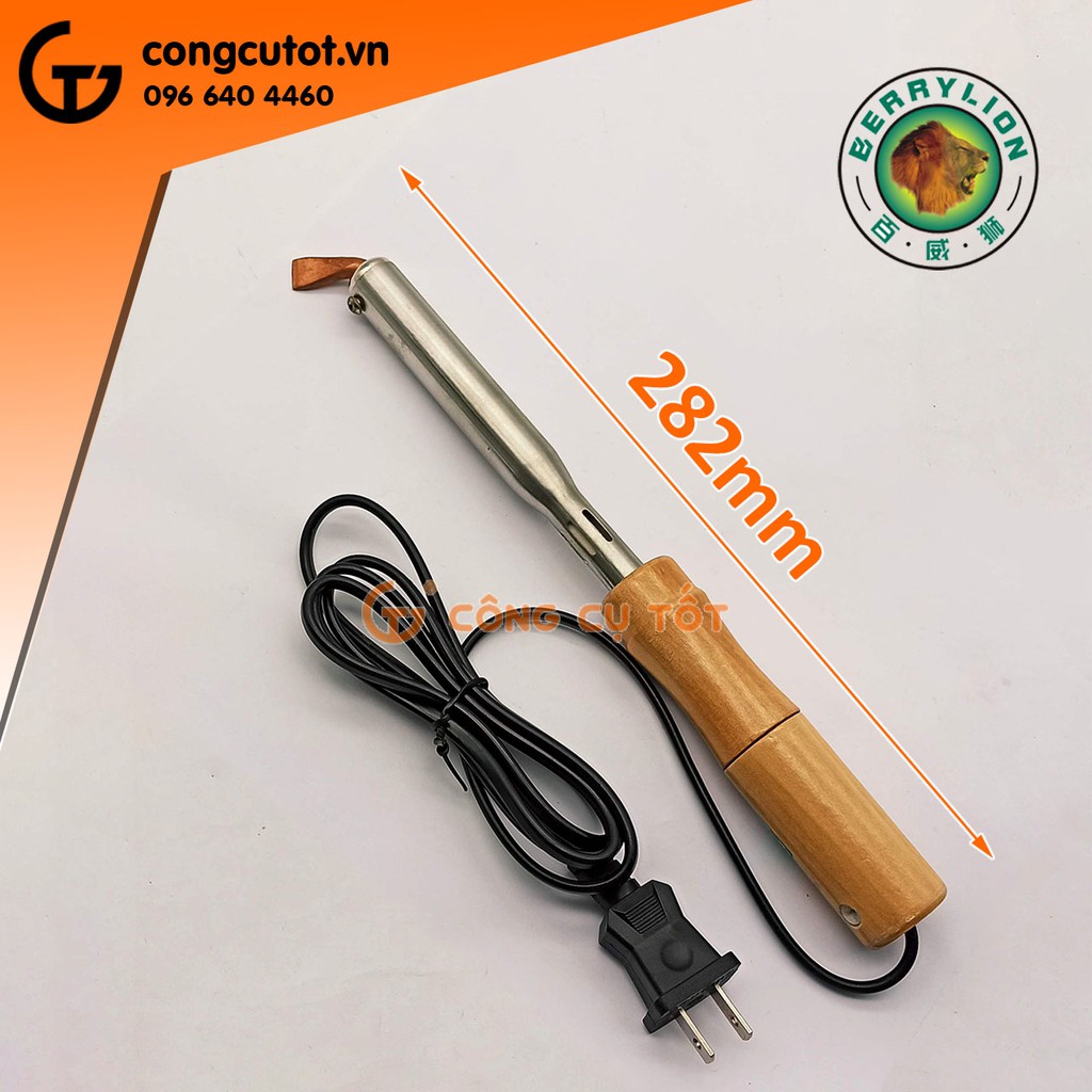 Mỏ hàn dẹp cán gỗ Berrylion 75W