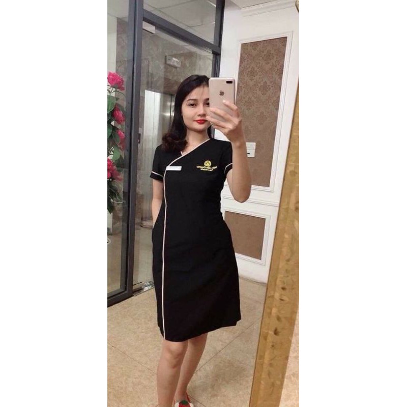 Đồng phục spa, quần áo phẫu thuật, áo blue xanh chất cotton lạnh thoáng mát, ko nhăn ( free thêu logo từ 3 bộ) | BigBuy360 - bigbuy360.vn