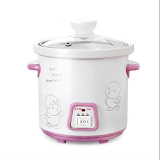 Nồi care chưng yến, tiềm, nấu cháo, soup, hầm chậm .. 0,7 lít ddg - 7c loại tốt nắp kính