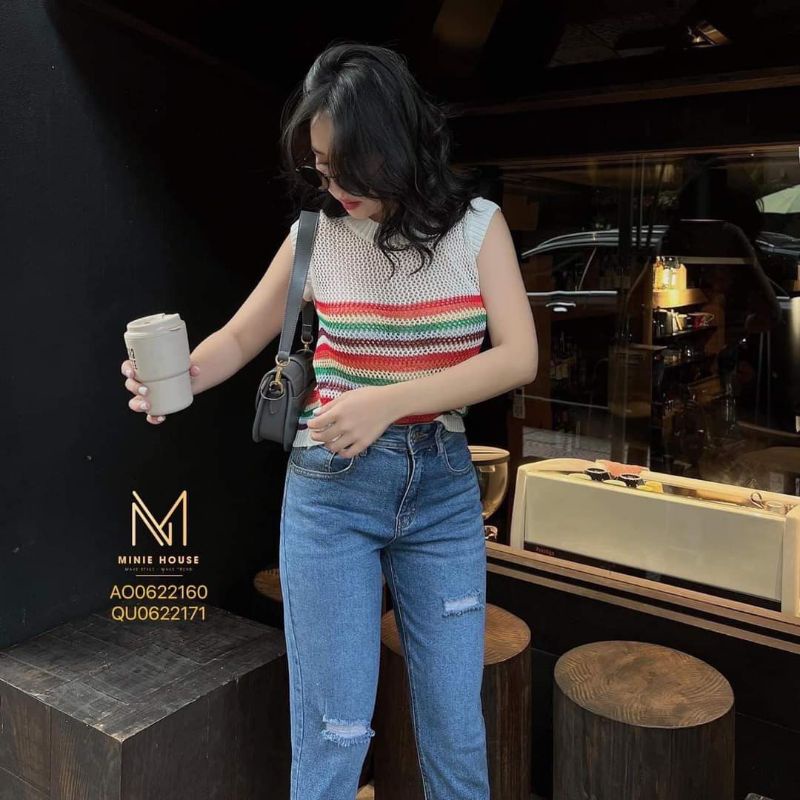 ÁO BA LỖ MONGTOGI LƯỚI PHỐI MÀU