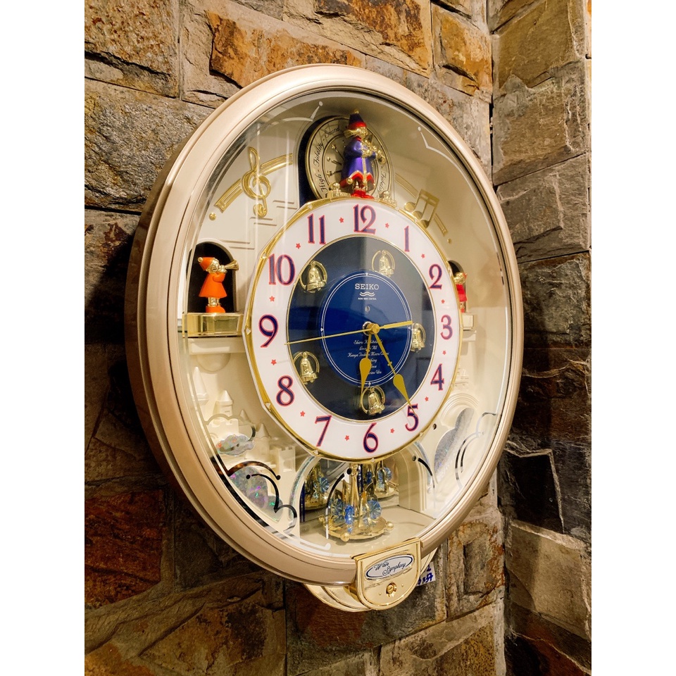 Đồng hồ treo tường Seiko phiên bản trắng sữa Nhật Bản MS832