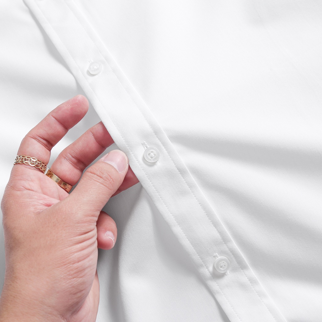 Áo sơ mi nam tay ngắn MRC 024 chất vải Kate cao cấp mềm mịn thoáng mát chuẩn form tôn dáng - MENFIT