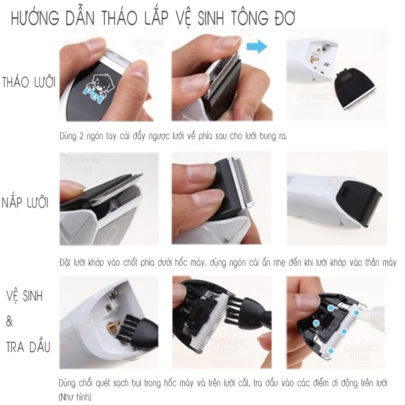 (CODOS CP 6800) Tông đơ cắt tỉa lông chó mèo bản nâng cấp - Tông đơ cắt tỉa thú cưng - Grooming Store