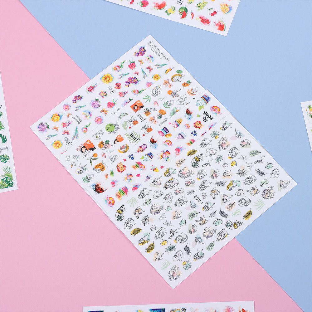 Miếng Dán Trang Trí Móng Tay Hình Cây Kem Mùa Hè 3D Thời Trang Cho Nữ DIY