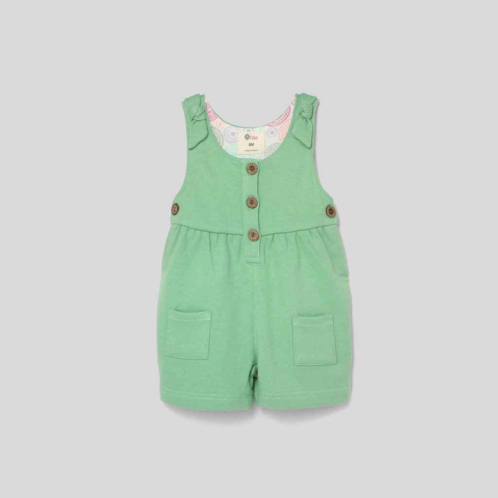 [Mã FABRREST19 giảm 30k đơn bất kỳ] Jumpsuit short BAA BABY cho bé gái sơ sinh - GN-JS04N