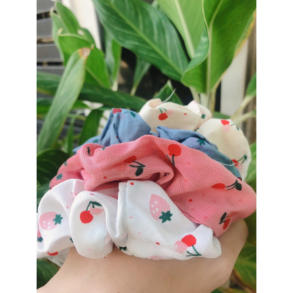 Dây Cột Tóc Scrunchies Bosnic đủ kiểu xinh xắn