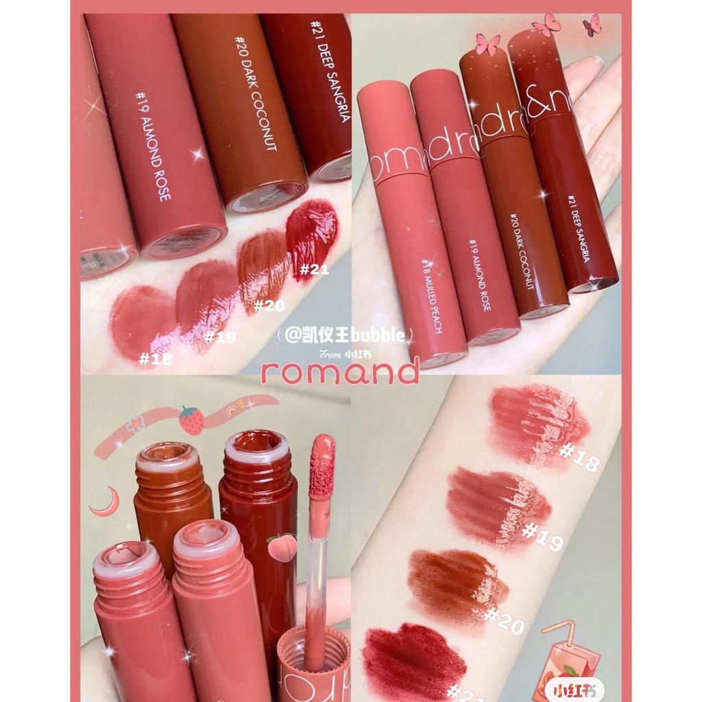 [MÀU MỚI 01-21] Son Romand Juicy Lasting Tint