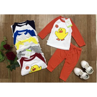 [XẢ KHO] bộ cotton dài tay trẻ em