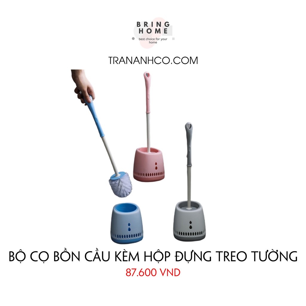 Bộ cọ bồn cầu kèm hộp đựng treo tường