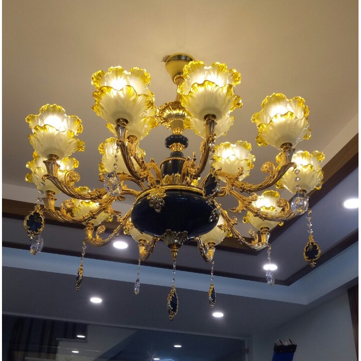Đèn Chùm Phòng Khách Hiện Đại QTD06-15T, Đèn Chùm Đẹp Cao Cấp Trang Trí Nội Thất