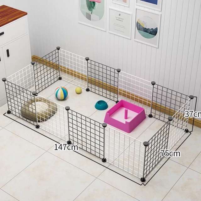 Sỉ toàn quốc-COMBO 12 TẤM CHUỒNG QUÂY THÚ CƯNG SIÊU HOT SIZE 37x37cm.TẶNG KÈM CHỐT GẮN