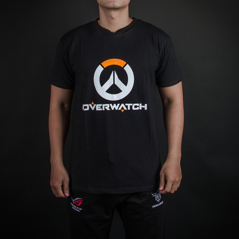 Áo thun nam nữ unisex ngắn tay OVERWATCH basic tee phông form rộng oversize 2 màu trắng và đen cotton dáng xuông