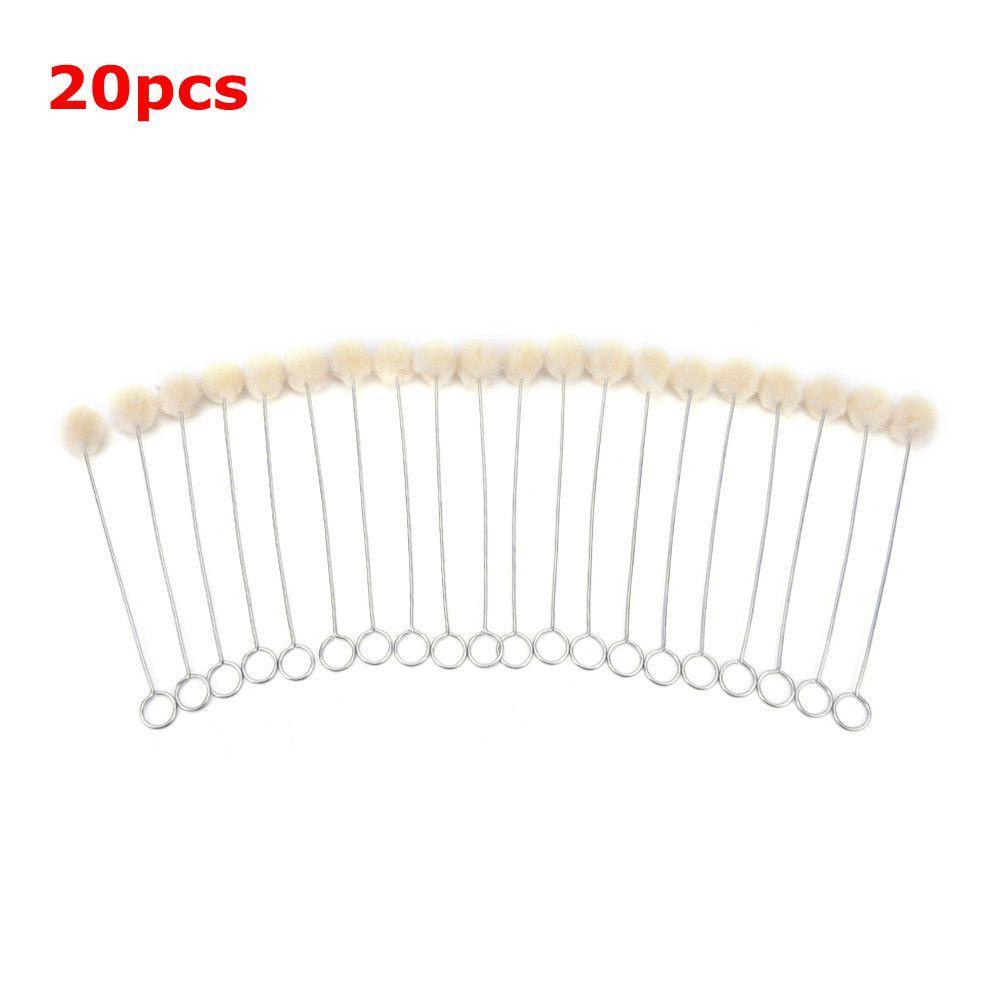 HECCEH Bộ 10 / 20 Cọ Nhuộm Màu Tóc Cán Kim Loại