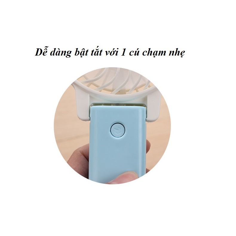 Quạt Mini Tai Gấu Cầm Tay Cao Cấp V1