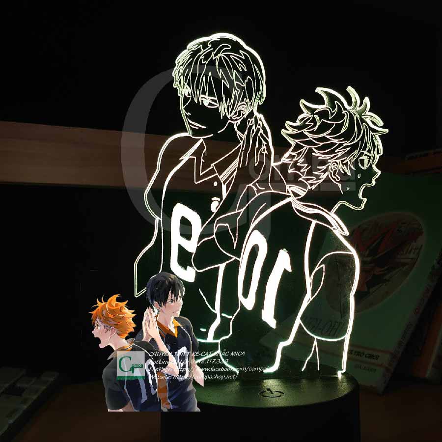 [ÁNH SHOP TỰ CHỤP] Đèn Ngủ Haikyuu Kageyama Tobio x Hinata Shouyou