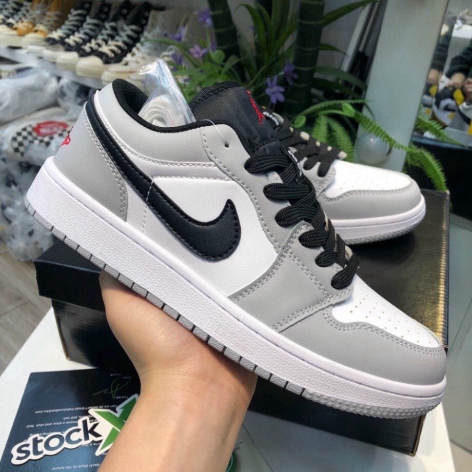 Giày thể thao nam nữ JD1 Low DUGA , giày nam nữ sport xám cổ thấp GT09