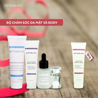 Bộ tắm trắng mặt và body detox blanc