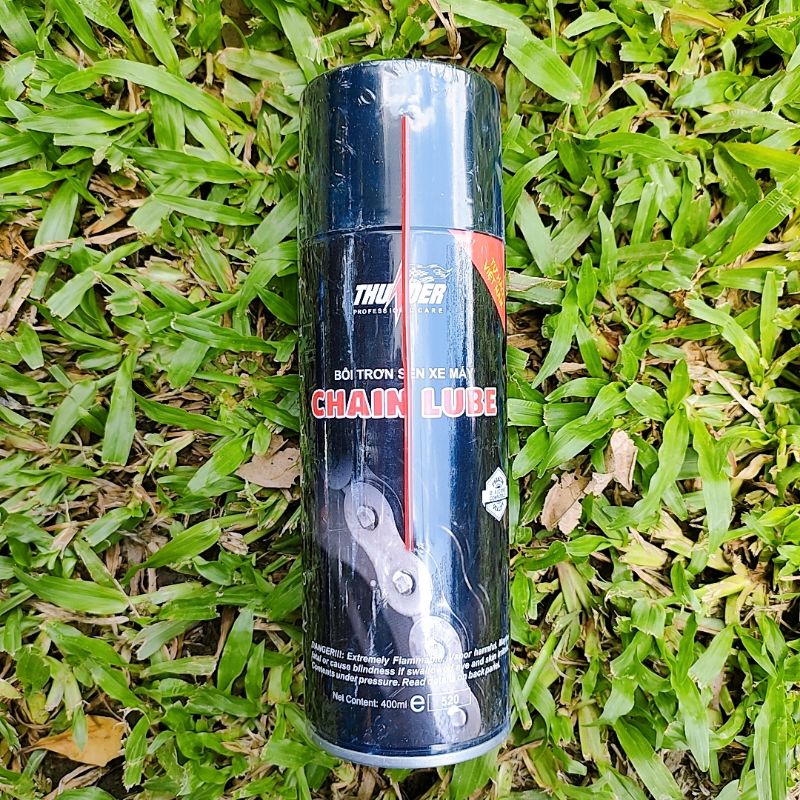 Bộ Sản Phẩm Vệ Sinh Sên MC-40 400ml, Bôi Trơn Dưỡng Sên Thunder Chain Lube 400ml Và Bàn Chải Sên Chuyên Nghiệp
