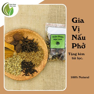 Combo gia vị nấu phở 6 vị - thảo mộc thiên nhiên chuẩn hương vị Việt