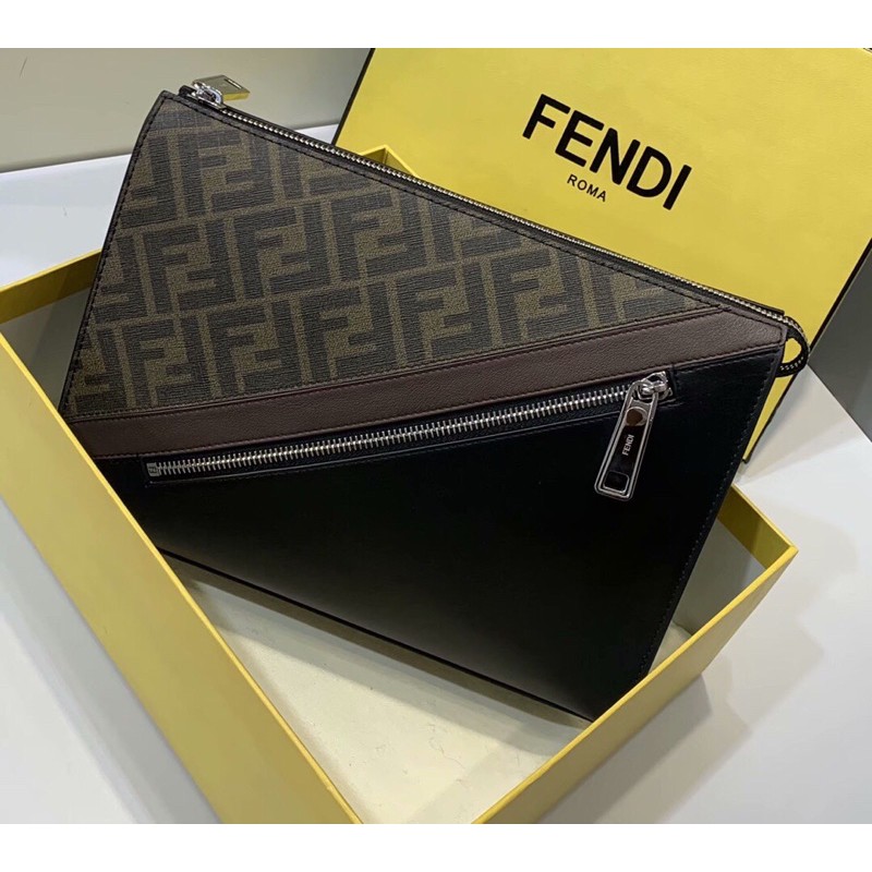 ví tab đứng nam hai mặt dáng to có thể kẹp nách fendi FD