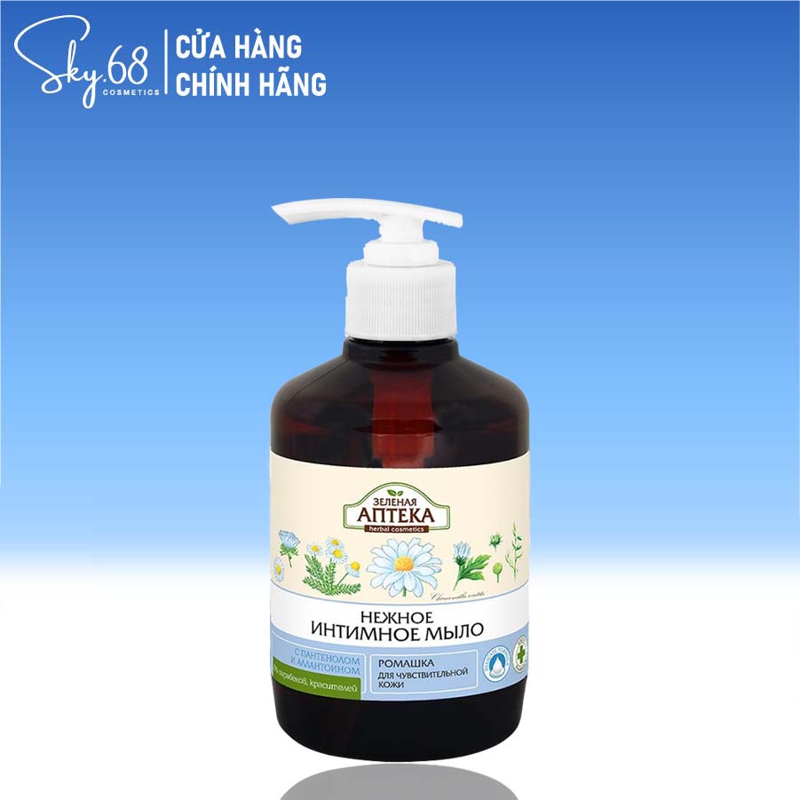 Dung dịch vệ sinh phụ nữ Giúp Cân Bằng Độ pH Vùng Kín &quot;Zelenaya Apteka&quot; 370ml - Hoa Cúc