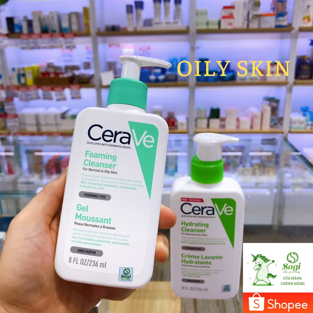Sữa Rửa Mặt CeraVe Foaming Facial Cleanser