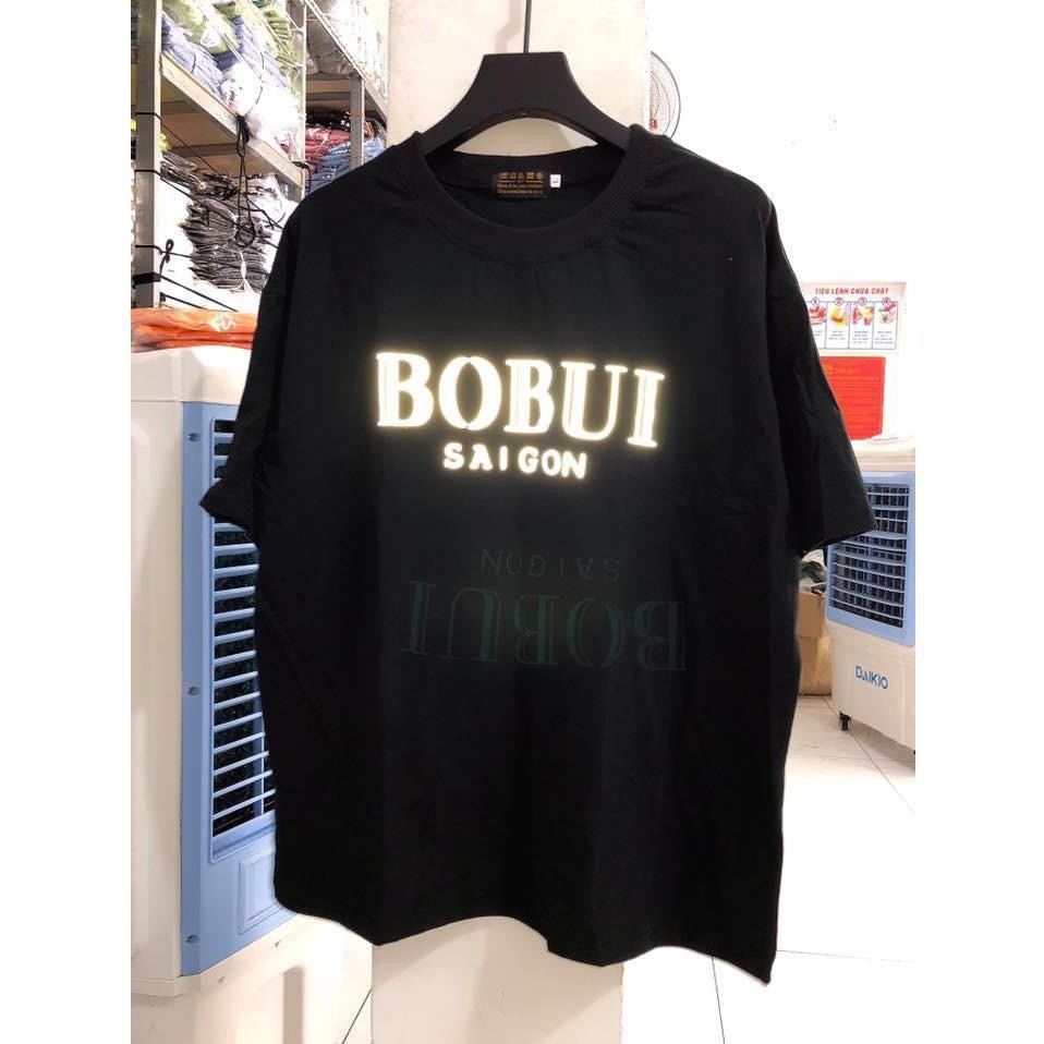 Áo thun BOBUI Phản Quang Sài Gòn form rộng tay lỡ cặp đôi ulzzang - Gin Store