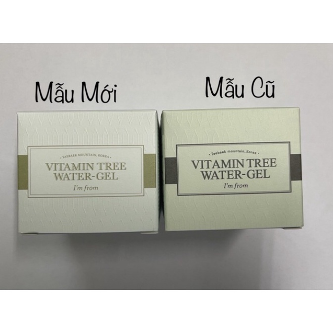 Kem Dưỡng Ẩm Vitamin Tree Water Gel Dưỡng Ẩm Và Kiểm Soát Dầu I'm From VitaminTree 75g