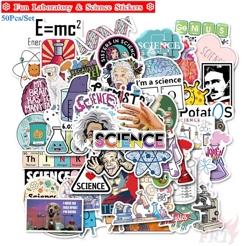 ❉ Fun Science &amp; Chemistry Laboratory Series 01 Stickers ❉ 50Pcs/Set Fashion DIY Waterproof Decals Doodle Stickers