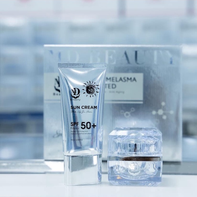 Kem Face Nám Dưỡng Trắng Da Lựu Đỏ - Combo Melasma Vip Limited -  MD Beauty