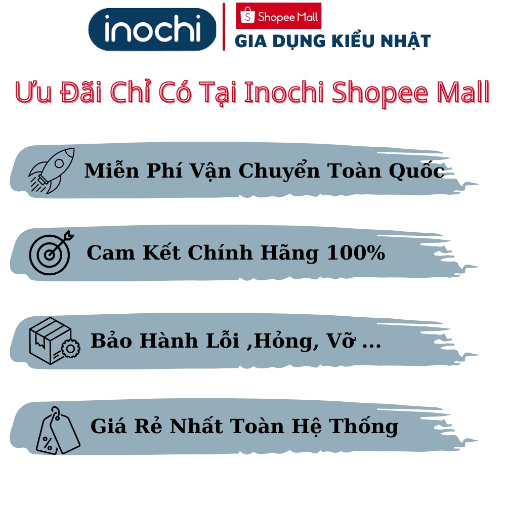 Kệ chén bát đa năng nhựa Inox 2 Tầng Inochi Có Khay Thoát Nước Thông Minh Tiện dụng hàng chính hãng