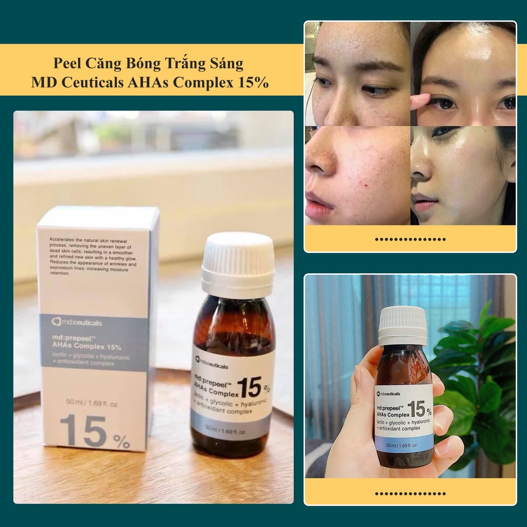 Peel Căng Bóng Trắng Sáng MD Ceuticals AHAs Complex 15%