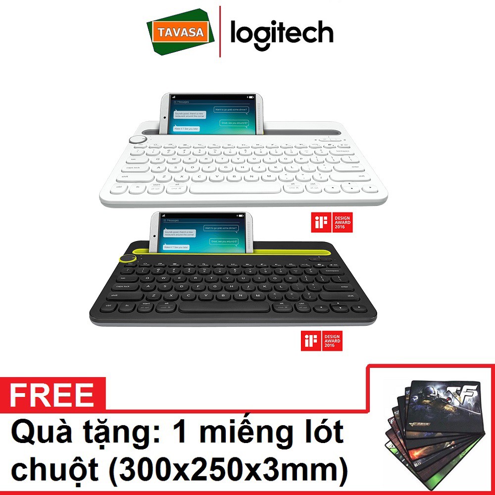 Bàn phím Bluetooth Logitech K480 - Tặng 1 lót chuột cỡ lớn | BigBuy360 - bigbuy360.vn