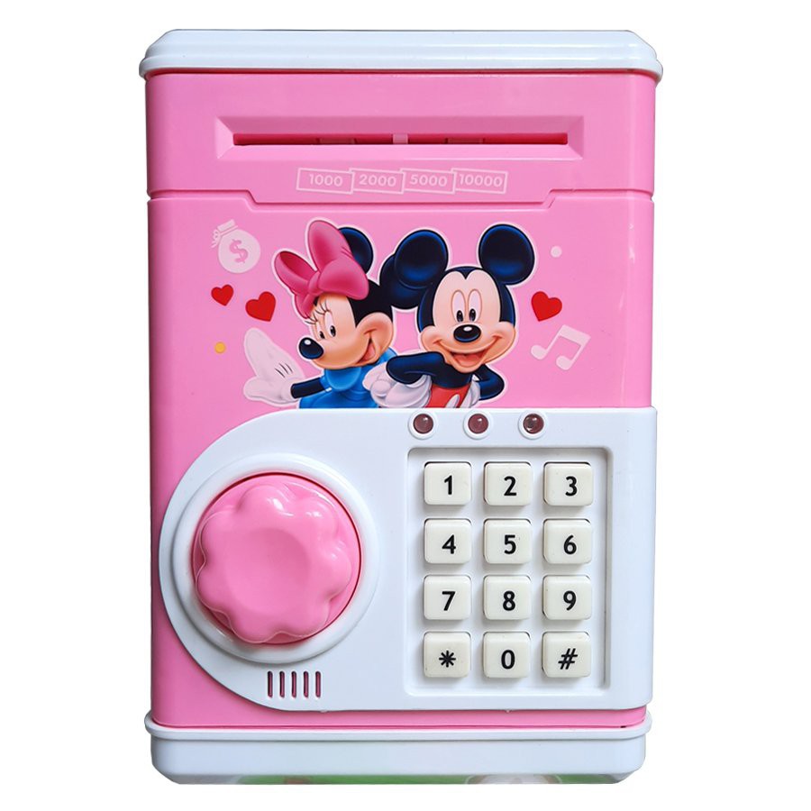 - KÉT SẮT MINI THÔNG MINH (MẪU KHOÁ) - ỐNG HEO NHỎ ĐỂ TIỀN CHO BÉ XINH XẮN