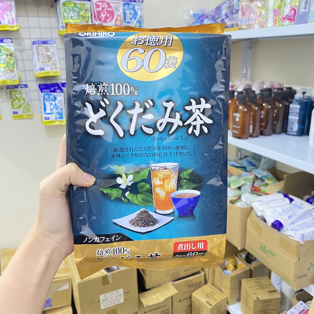 Trà diếp cá Orihiro 60 gói của Nhật Bản, Trà thanh lọc cơ thể hiệu quả