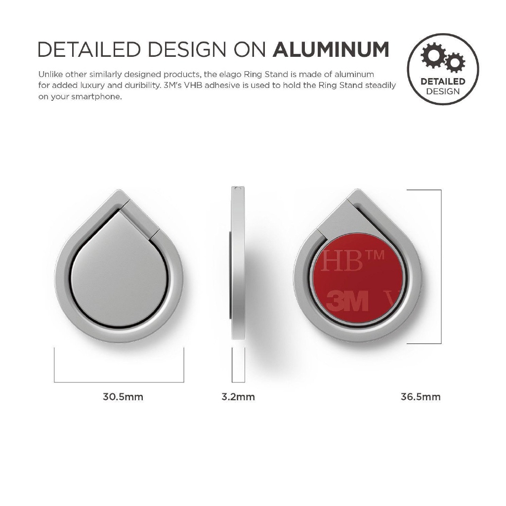 Iring Nhẫn Móc Ngón Tay Giá Đỡ Điện Thoại Xoay 360 Độ Thông Minh
