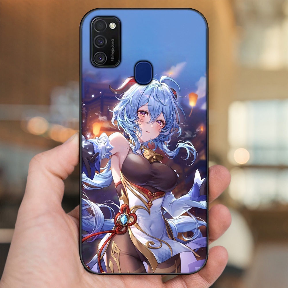 Ốp lưng Samsung M21, M30S viền đen in hình Ganyu Genshin Impact