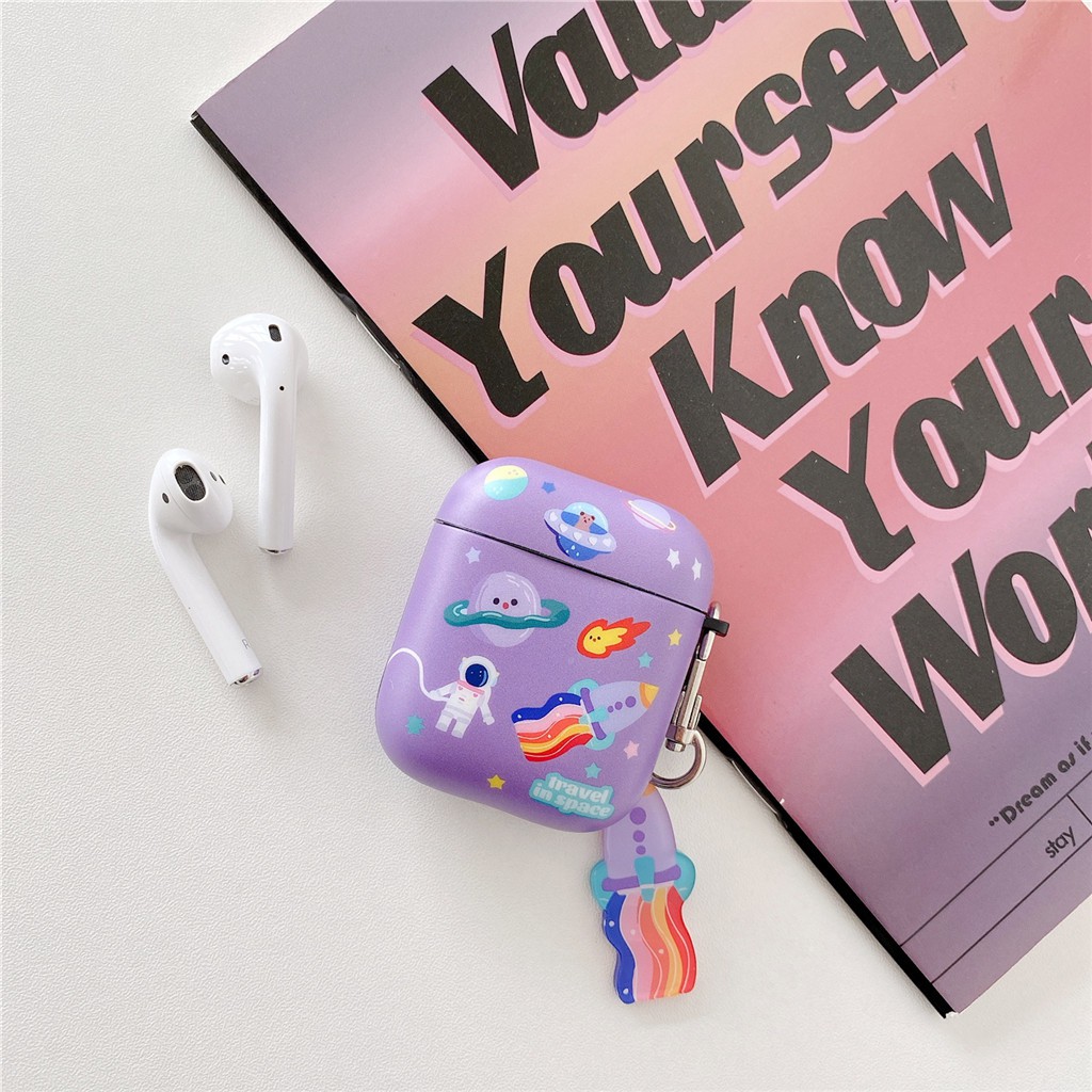 Vỏ đựng hộp tai nghe hoạt hình không gian IMD cho iPhone AirPods Pro AirPods 1/2 | BigBuy360 - bigbuy360.vn