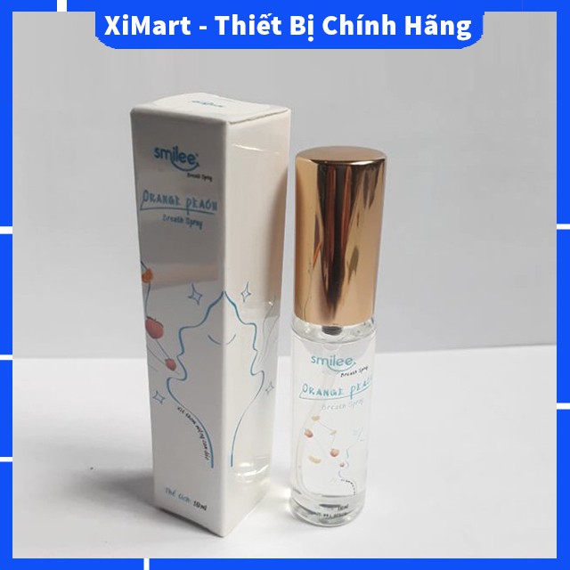 Xịt Thơm Miệng Chính Hãng Smilee Chai 10ml Hương Cam Đào - XiMart