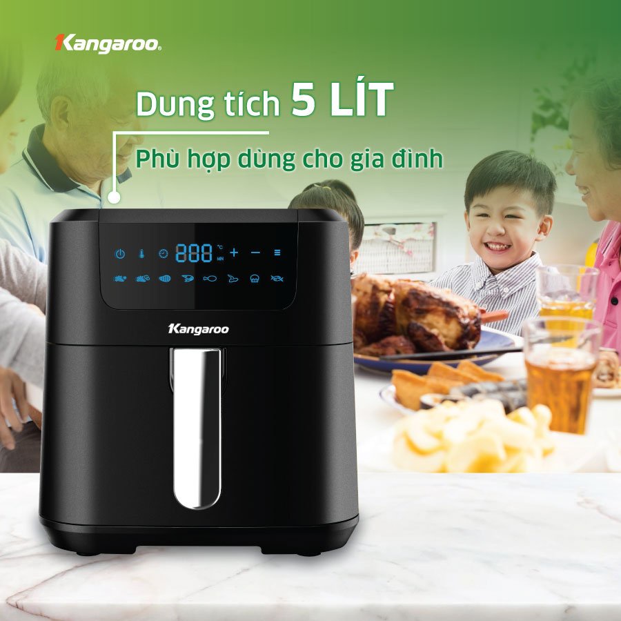 Nồi chiên không dầu điện tử 5L Kangaroo KG5AF1A