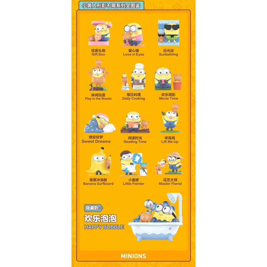 Búp Bê Minions Bob + Tim Best Friends Series Popmart Dễ Thương