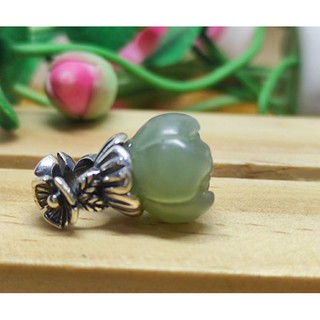charm hoa đính sen bạc 925