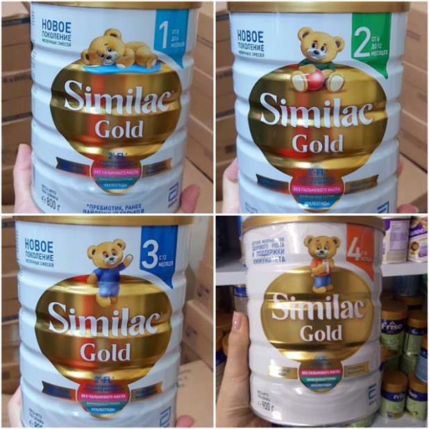 [CHÍNH HÃNG] SIMILAC Gold Nga 800g đủ số 1.2.3.4 Date 2022