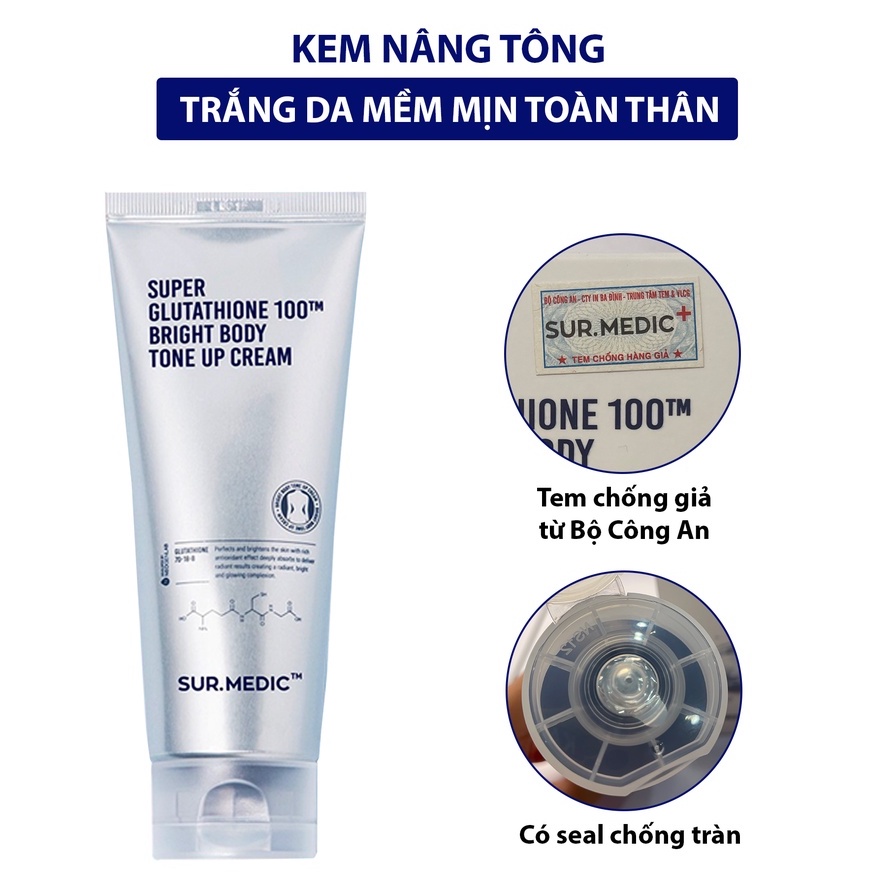 SUR.MEDIC Bộ Dưỡng Face &amp; Body Chuẩn Hàn Quốc