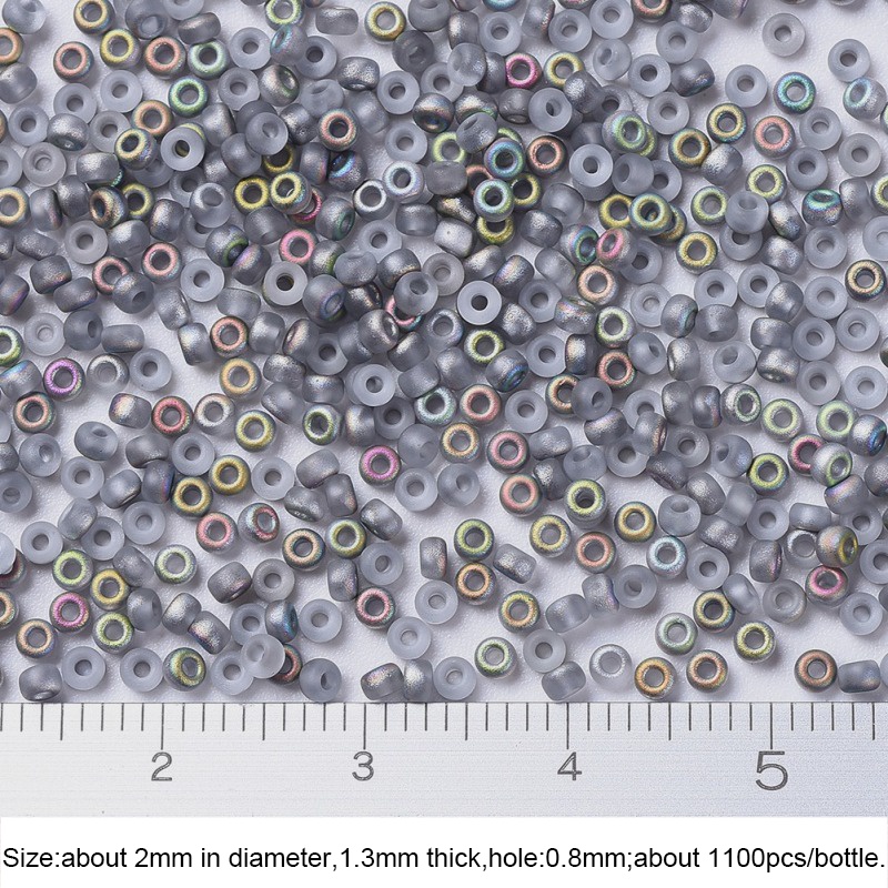 Bộ 1100 Hạt Xâu Chuỗi Nhiều Màu Sắc Kích Thước 10g 2x1.3mm Kích Thước 11/0 Lỗ 0.8mm Dùng Làm Trang Sức